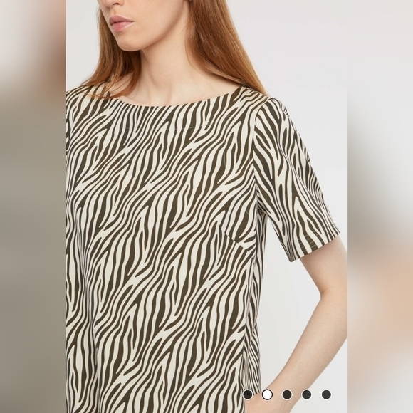 Paule Ka Paris Zebra-print Jacquard Mini Dress Size 46 / 14 - Picture 2 of 9